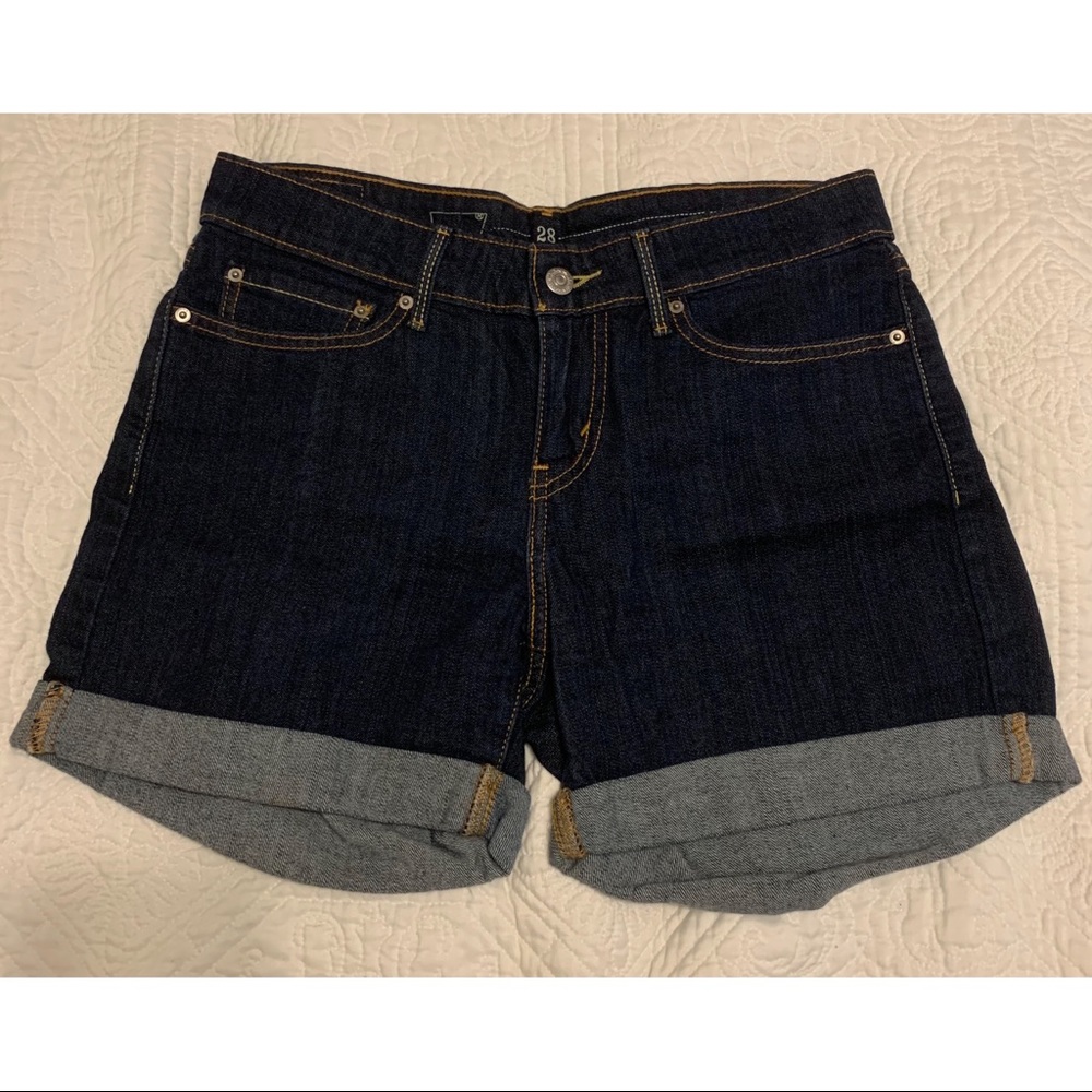 Levi's Women's Jean Shorts - Dark Wash